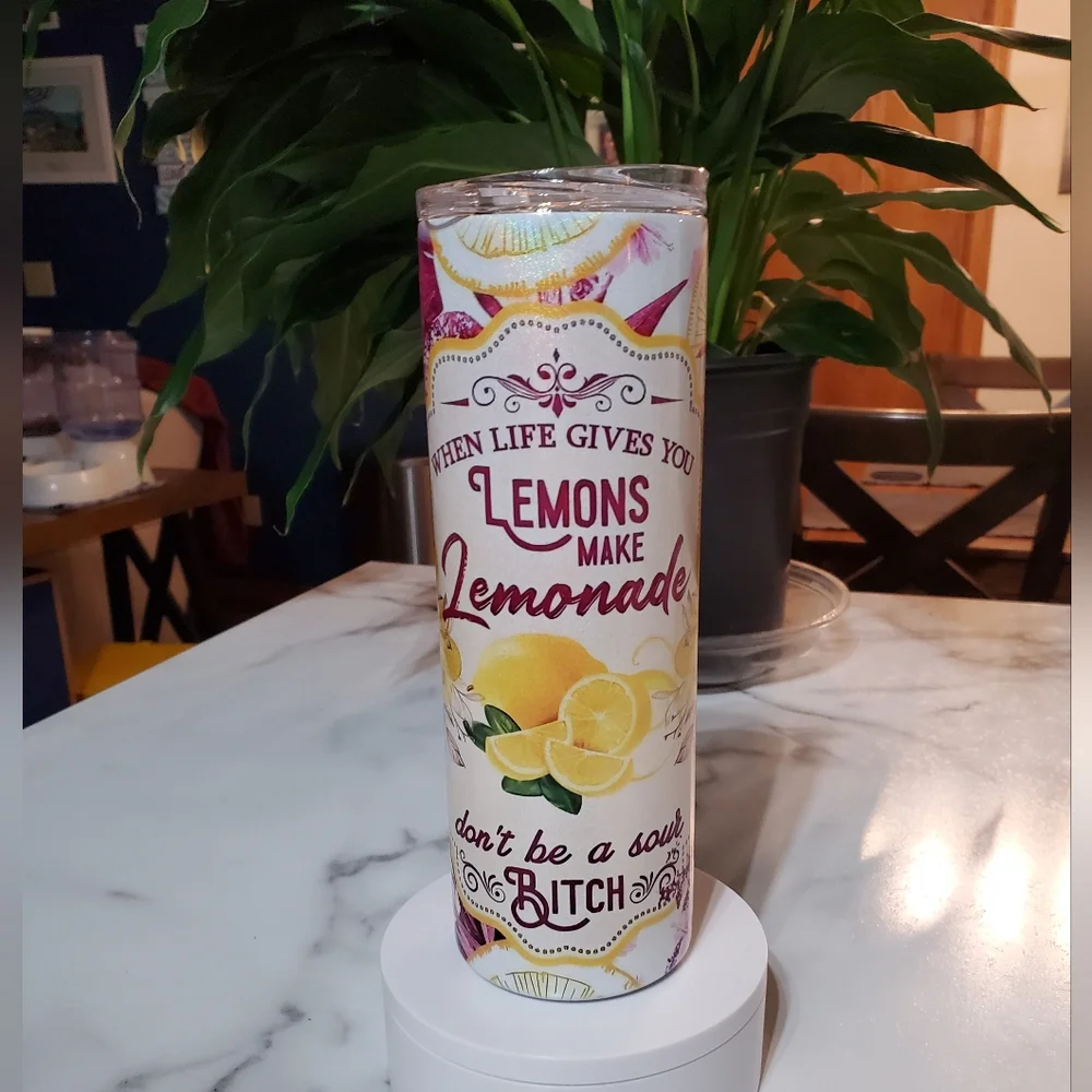 When Life Gives You Lemons  20oz Tumbler 🎉sale